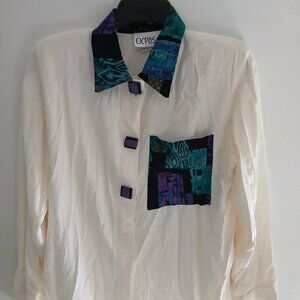 Expose Vintage Blouse and Skirt, Small